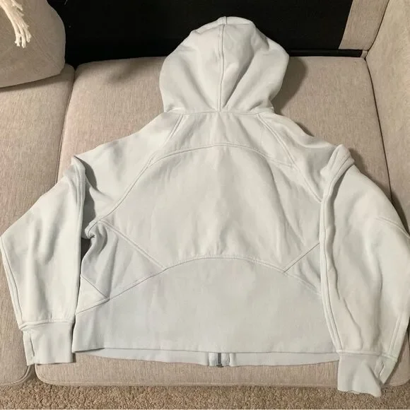 Lululemon Athletica Scuba M/L Ocean Air Oversized Full Zip Cropped - Picture 3 of 7